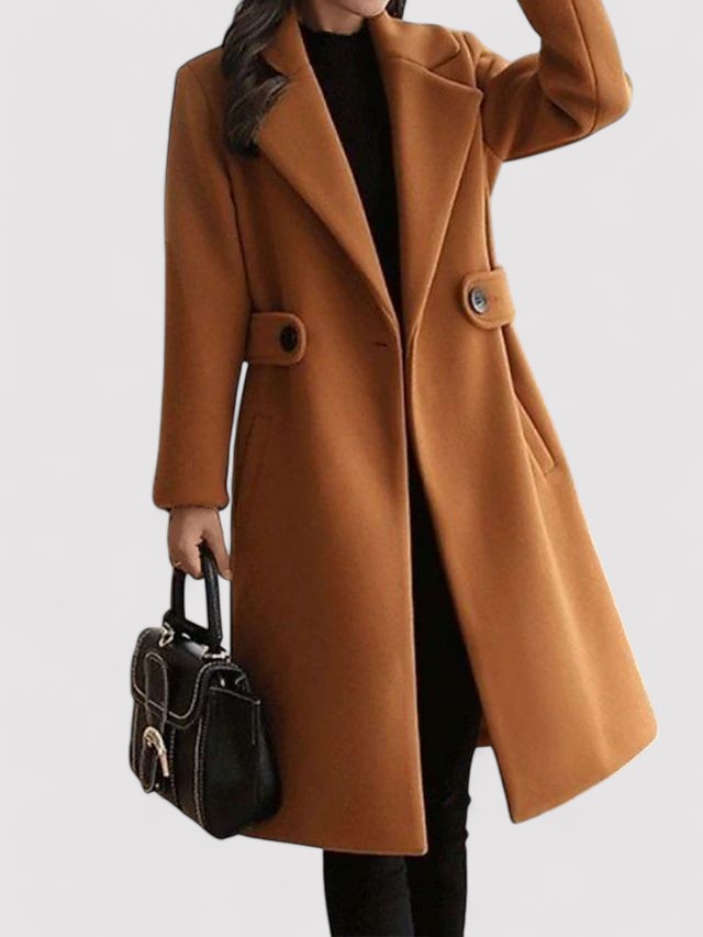 NOELLE | WOOL COAT WITH BELT