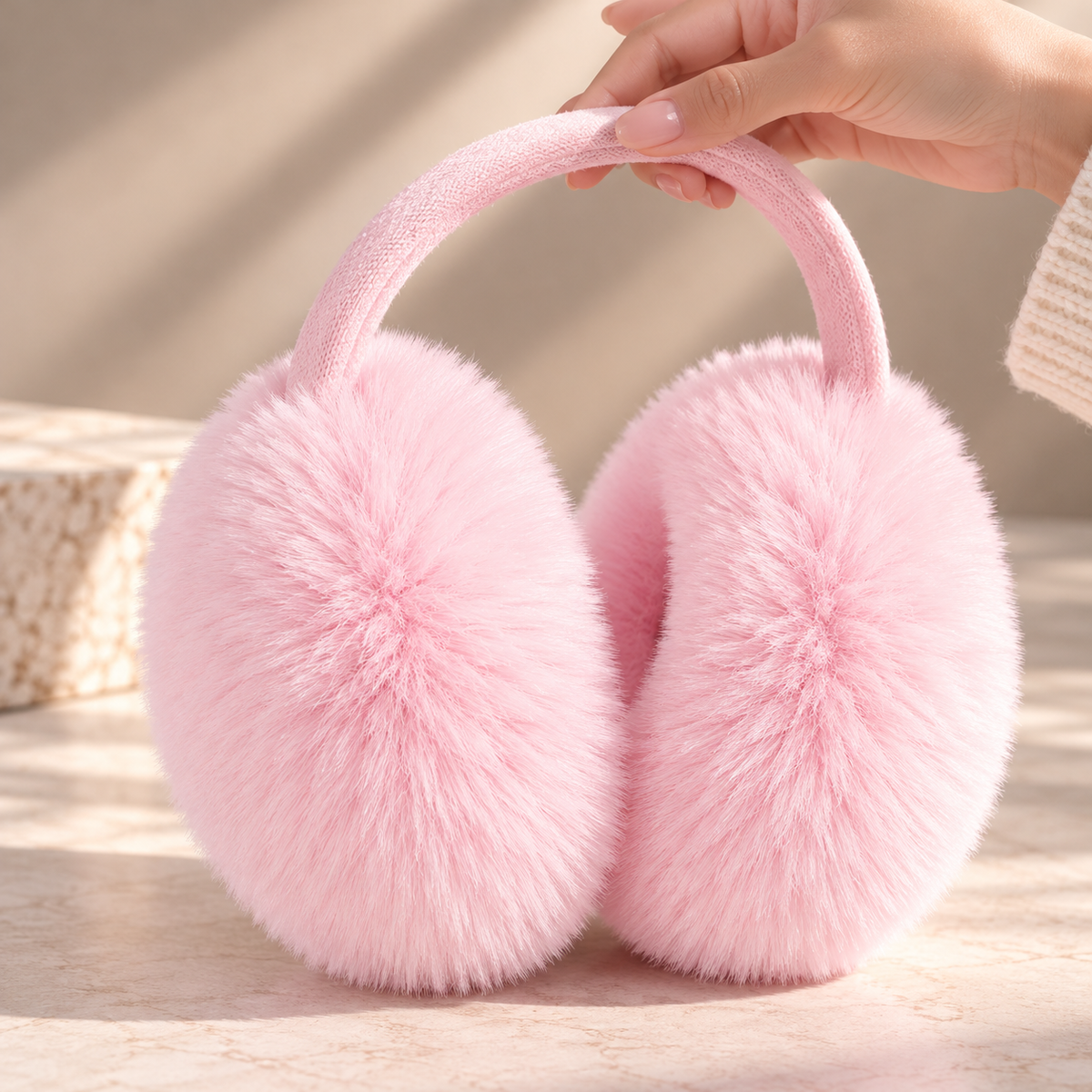 Isadora Écouteurs d'Hiver en Peluche
