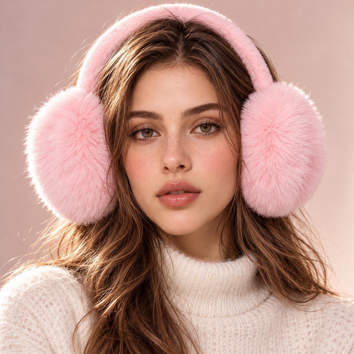 Isadora Écouteurs d'Hiver en Peluche