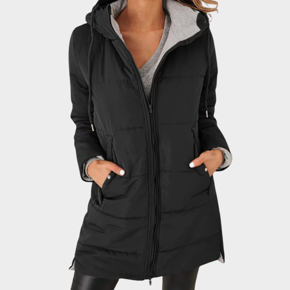 Fiora | Manteau Puffer à Capuche Décontractée