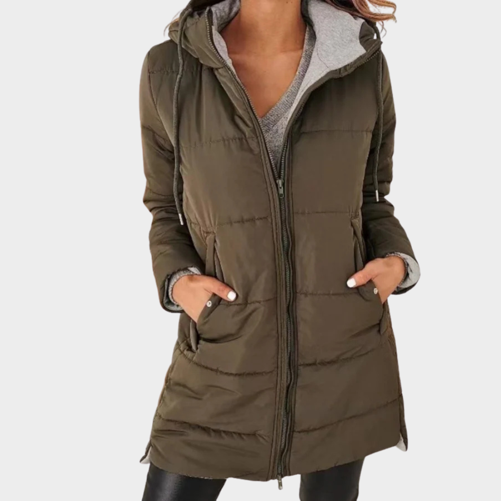 Fiora | Manteau Puffer à Capuche Décontractée