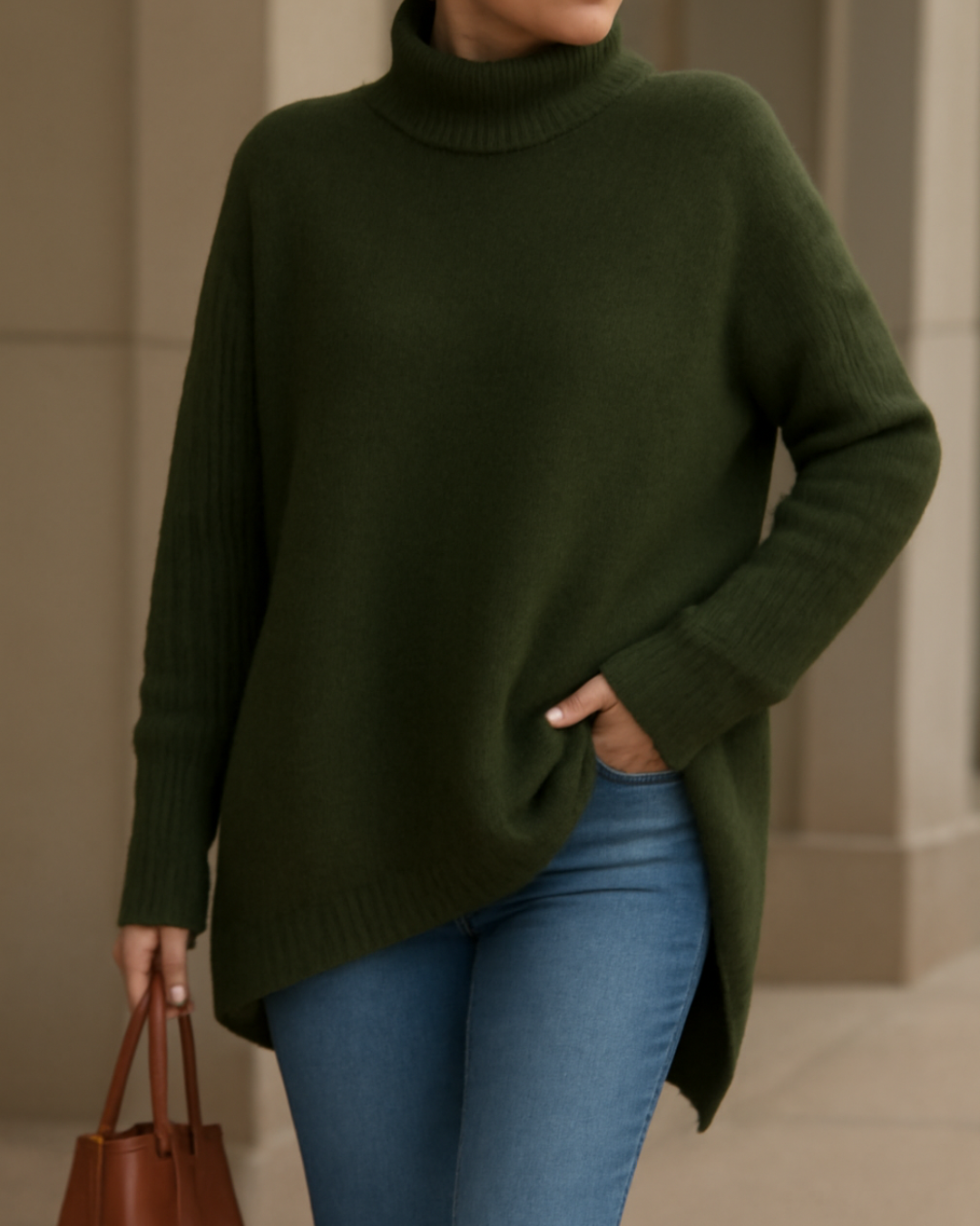 FENELLA | LONG TURTLENECK SWEATER