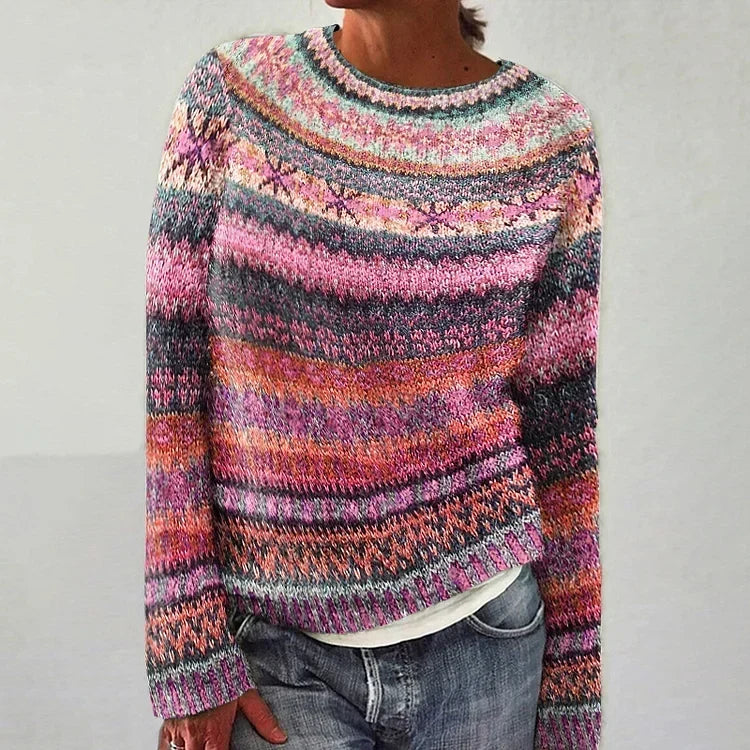 Brooke - Pull en tricot scandinave rétro