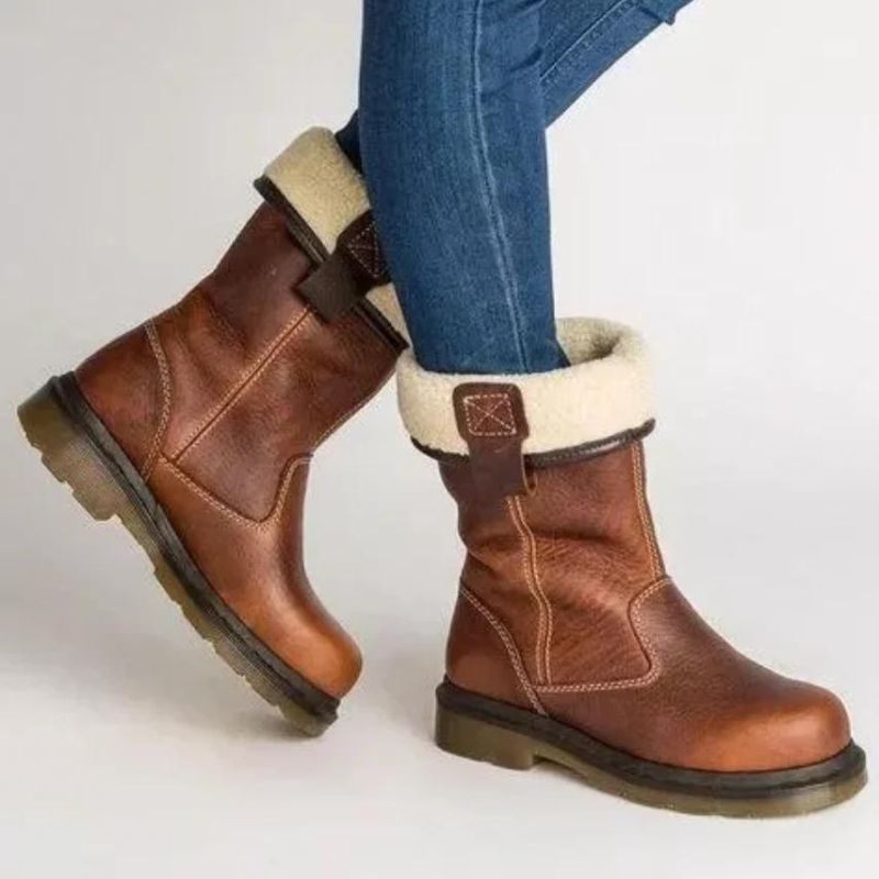Valerie | Bottes d'Hiver Douillettes avec Doublure en Fourrure