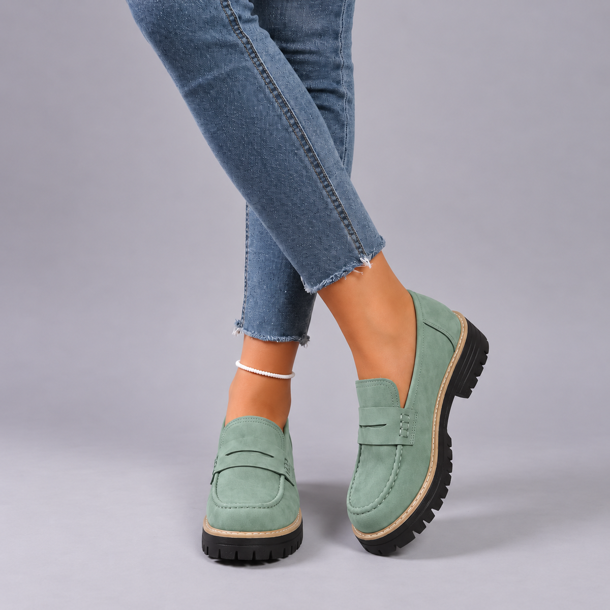 Elsa | College Style Platform Loafers