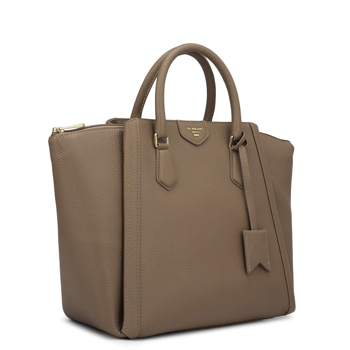 Élégance Paris - Classic Wax Leather Satchel Bag