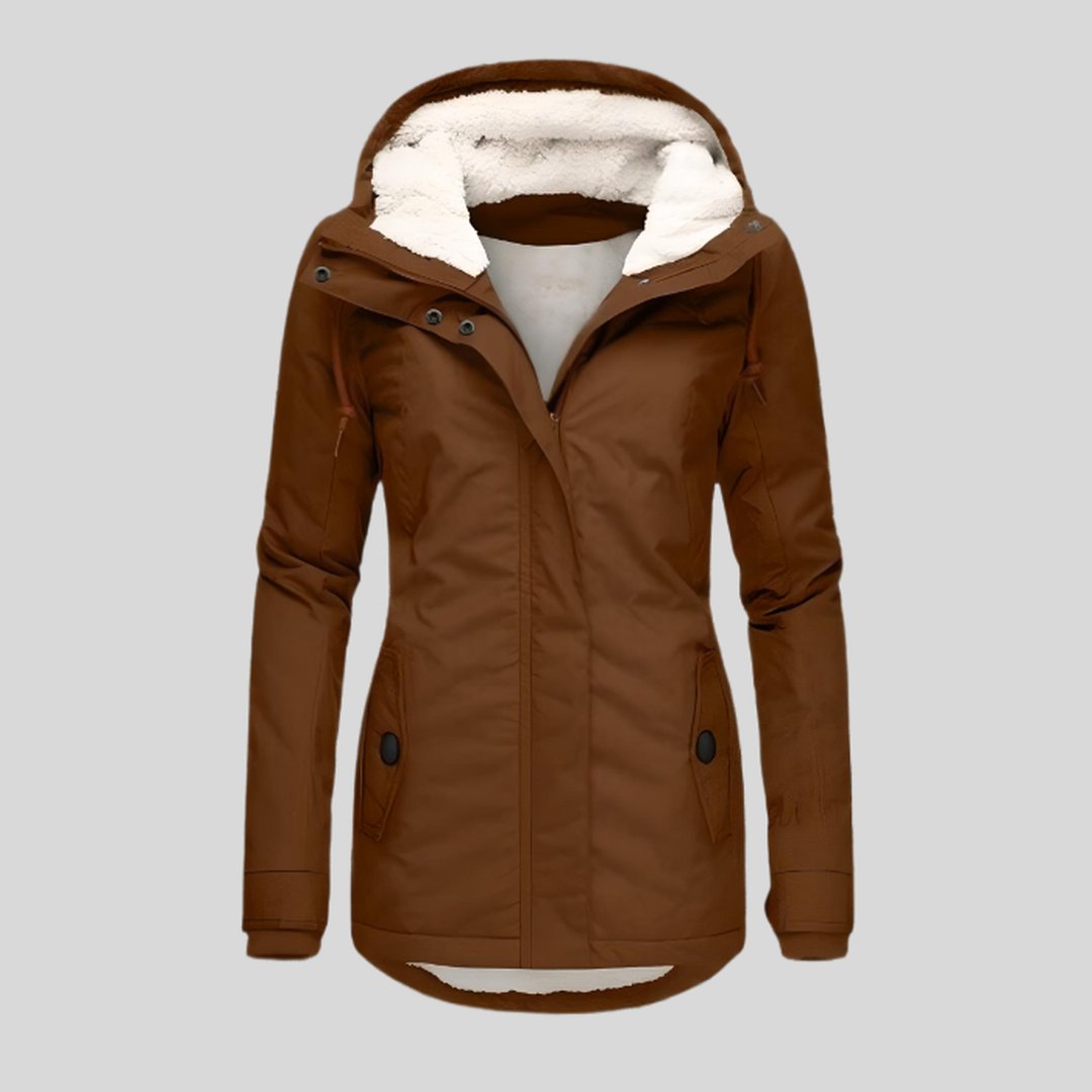 Iliana | Veste Longue avec Capuche et Doublure