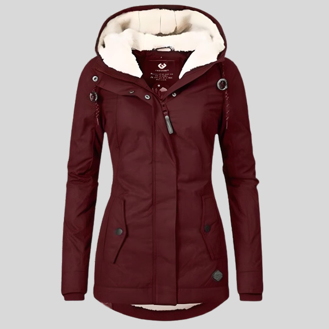 Iliana | Veste Longue avec Capuche et Doublure