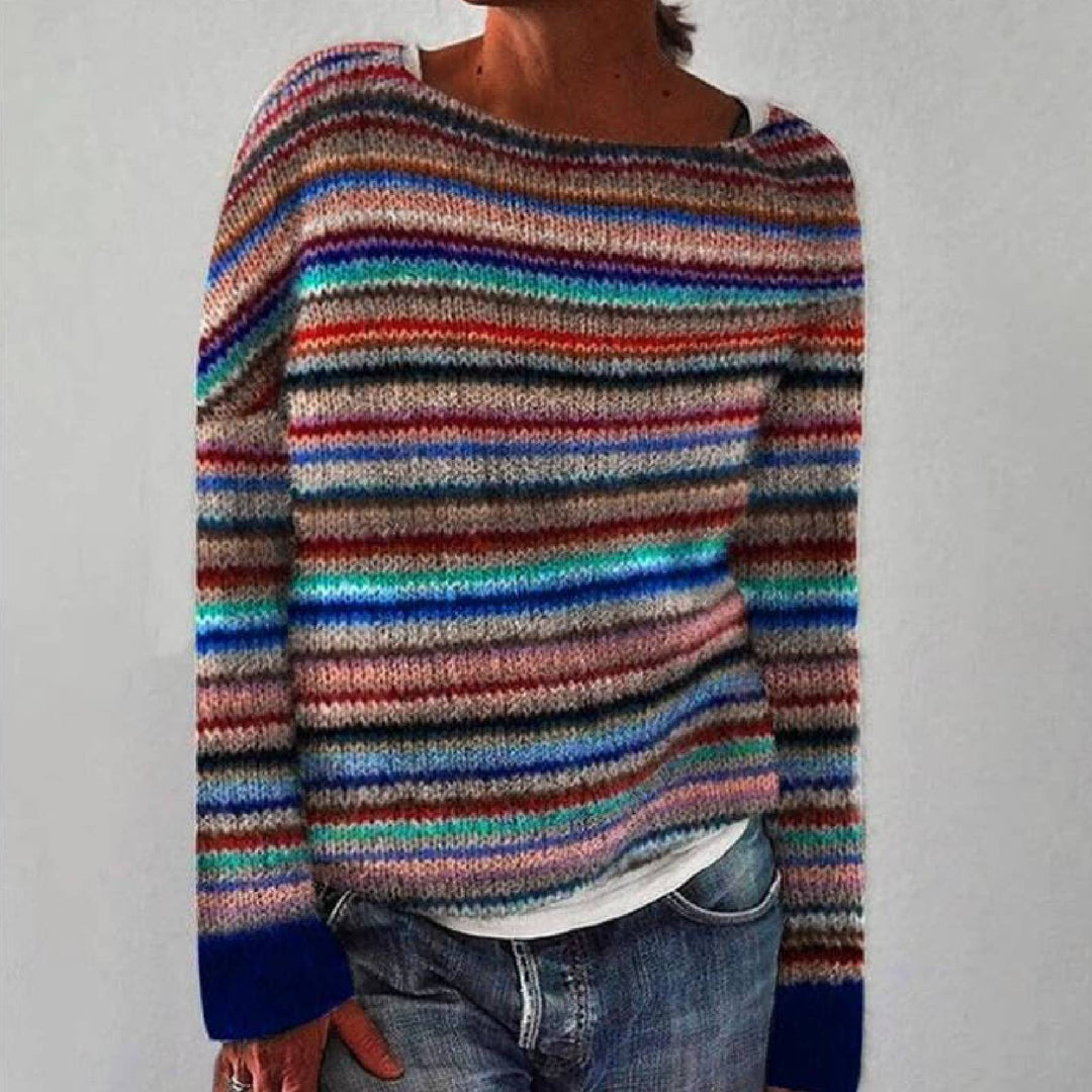 Maya - Pull en tricot scandinave rétro