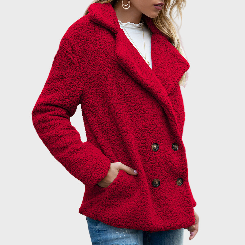 Delphine | Manteau Teddy à Col