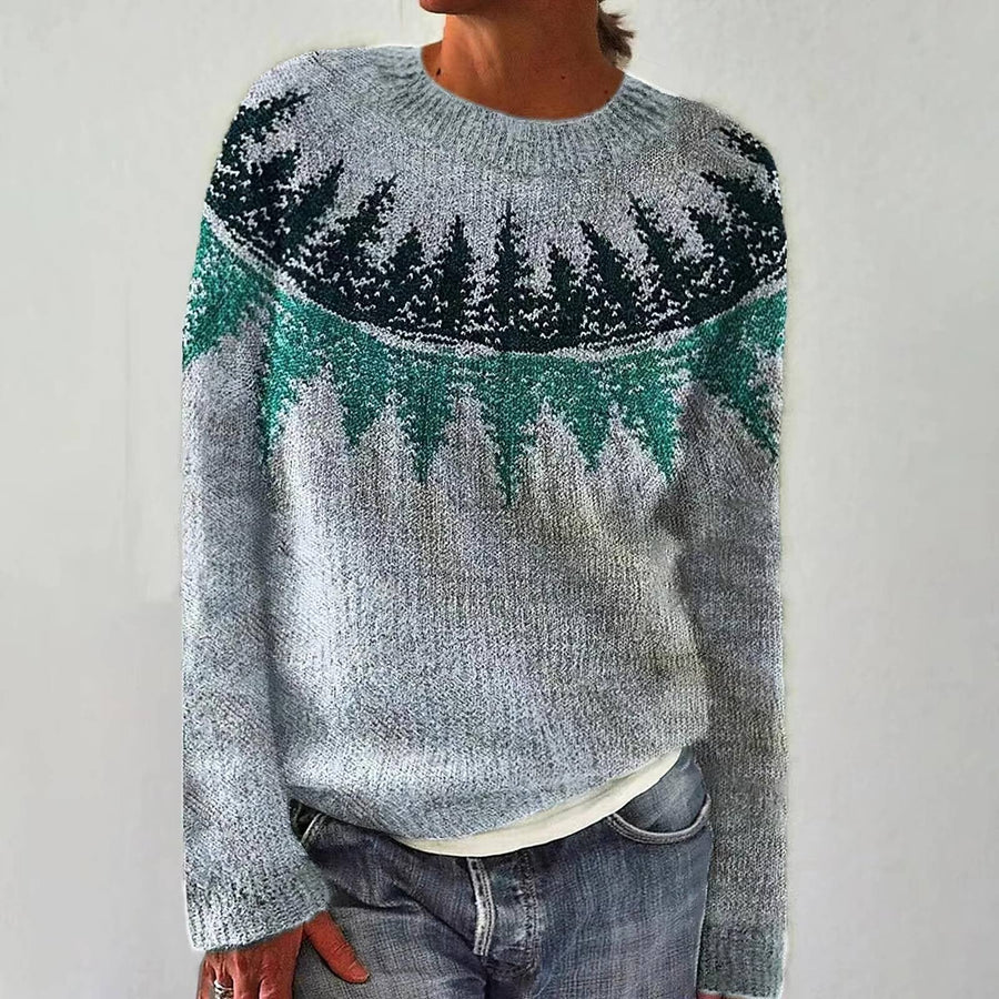 Ellie - Pull en tricot scandinave rétro