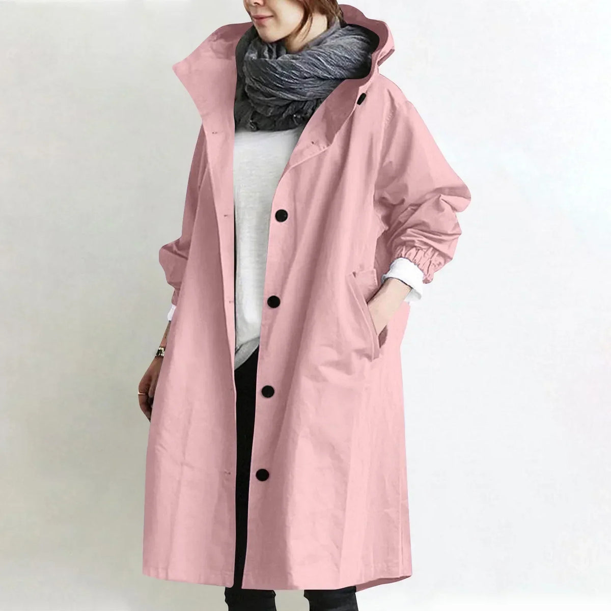 Gisèle™ | Trench à Capuche Élégant & Confort