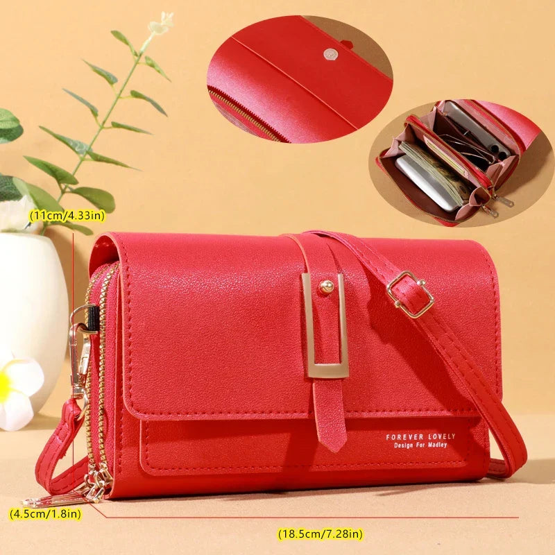 Elegant Crossbody Bag for Women | Trendy Phone and Card Holder