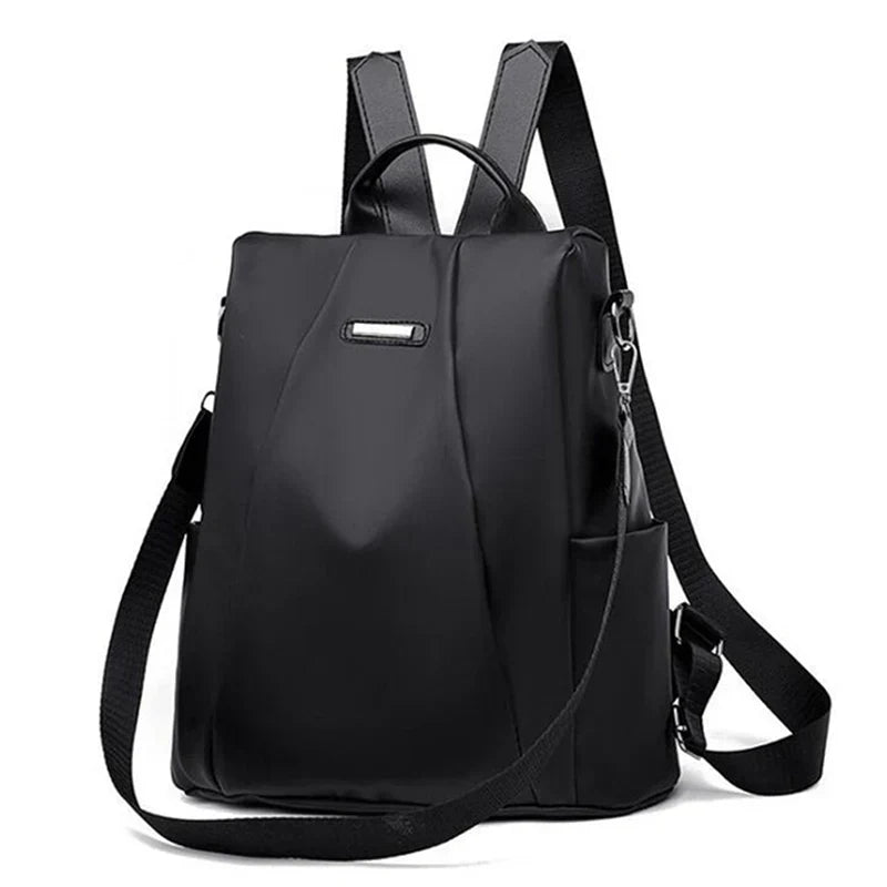 Elegant multifunctional women's backpack with removable shoulder strap