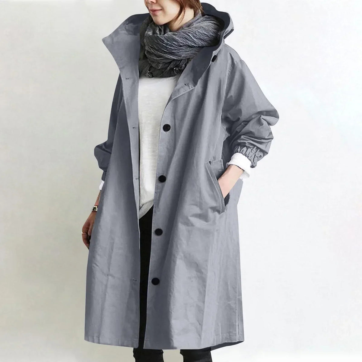 Gisèle™ | Trench à Capuche Élégant & Confort