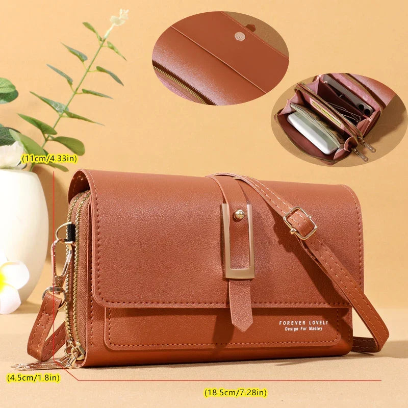 Elegant Crossbody Bag for Women | Trendy Phone and Card Holder