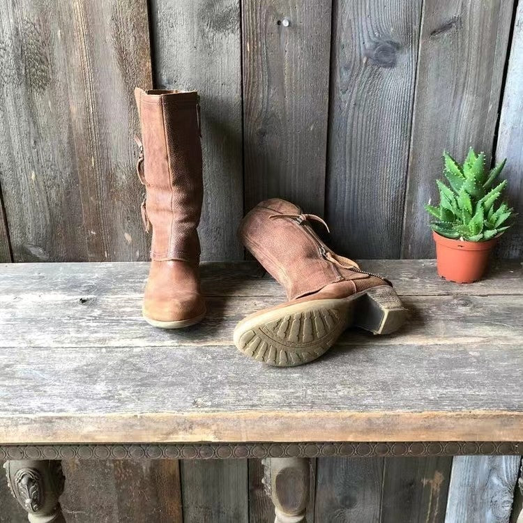 Amparo | Leather Autumn Boots