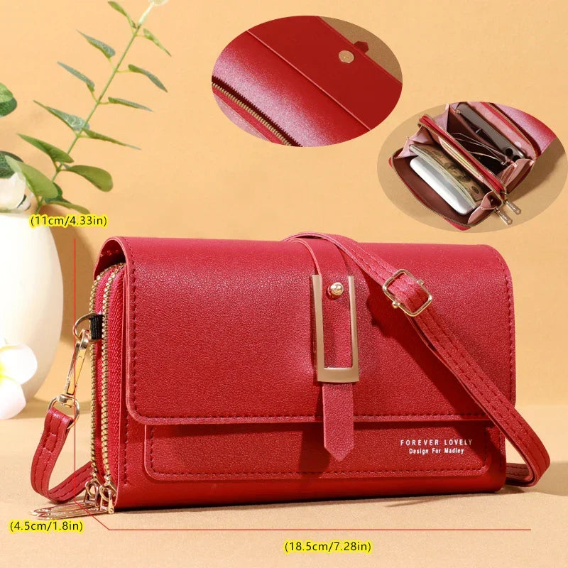 Elegant Crossbody Bag for Women | Trendy Phone and Card Holder