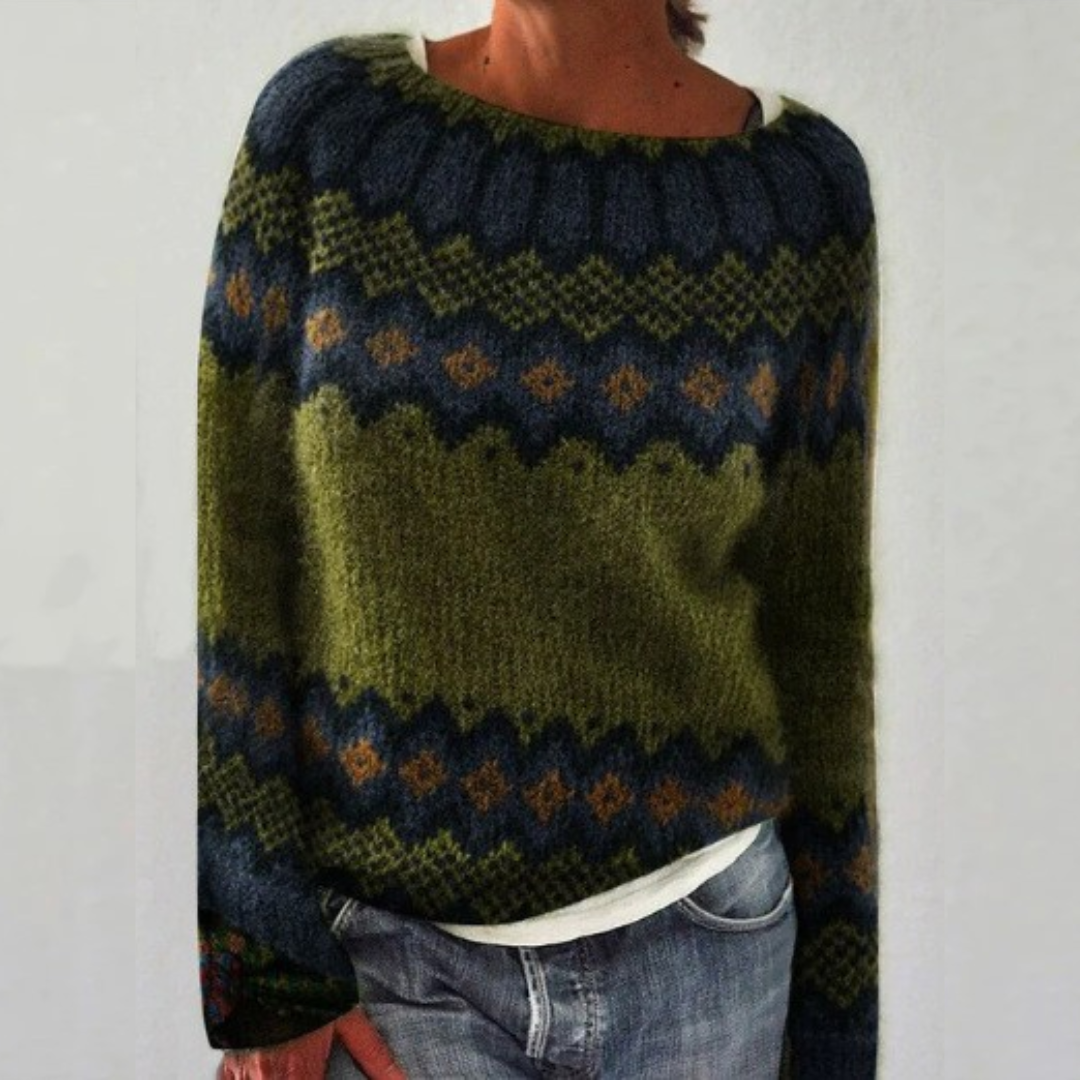 Willow - Pull en tricot scandinave rétro