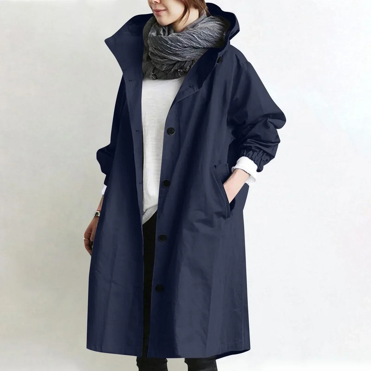 Gisèle™ | Trench à Capuche Élégant & Confort