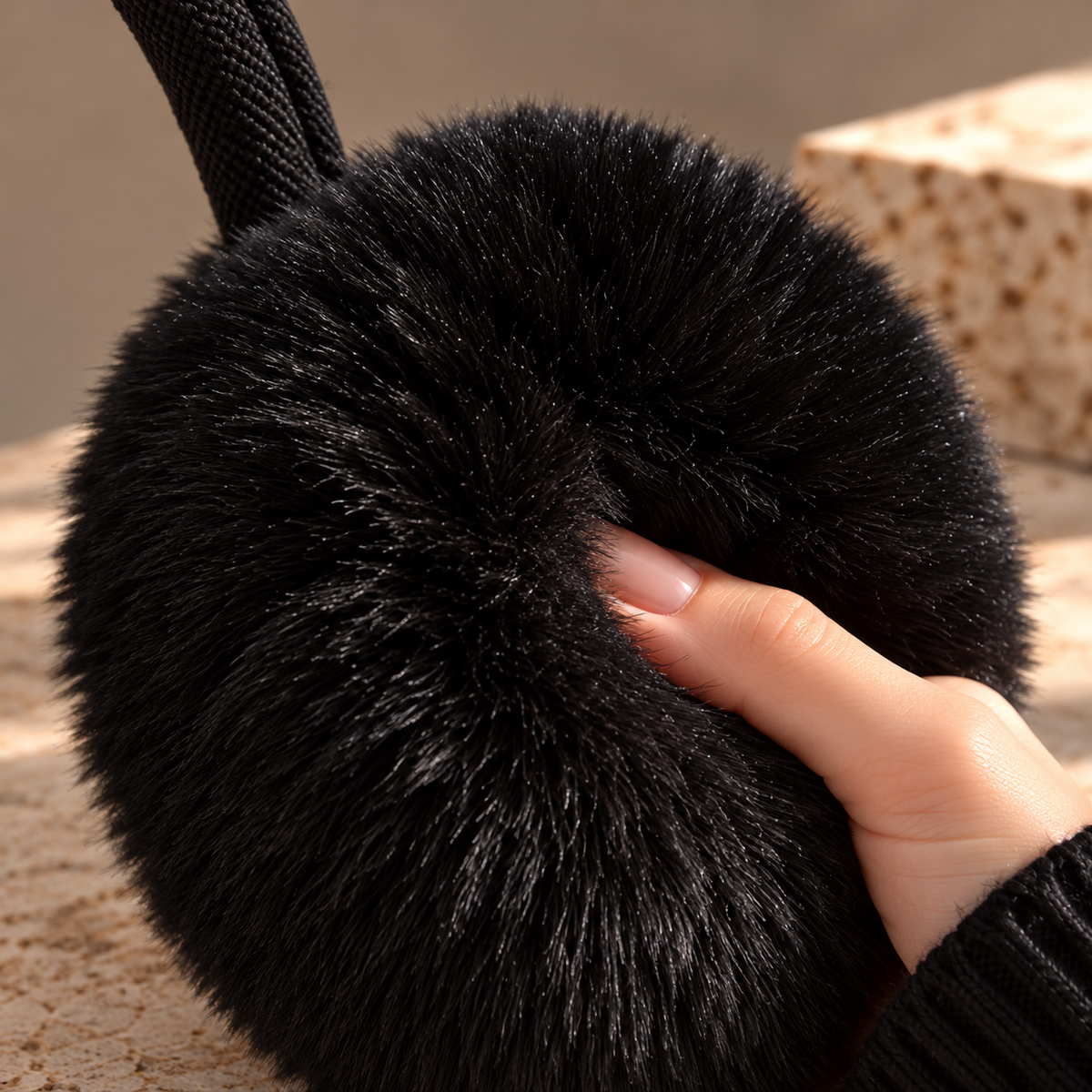 Isadora Écouteurs d'Hiver en Peluche