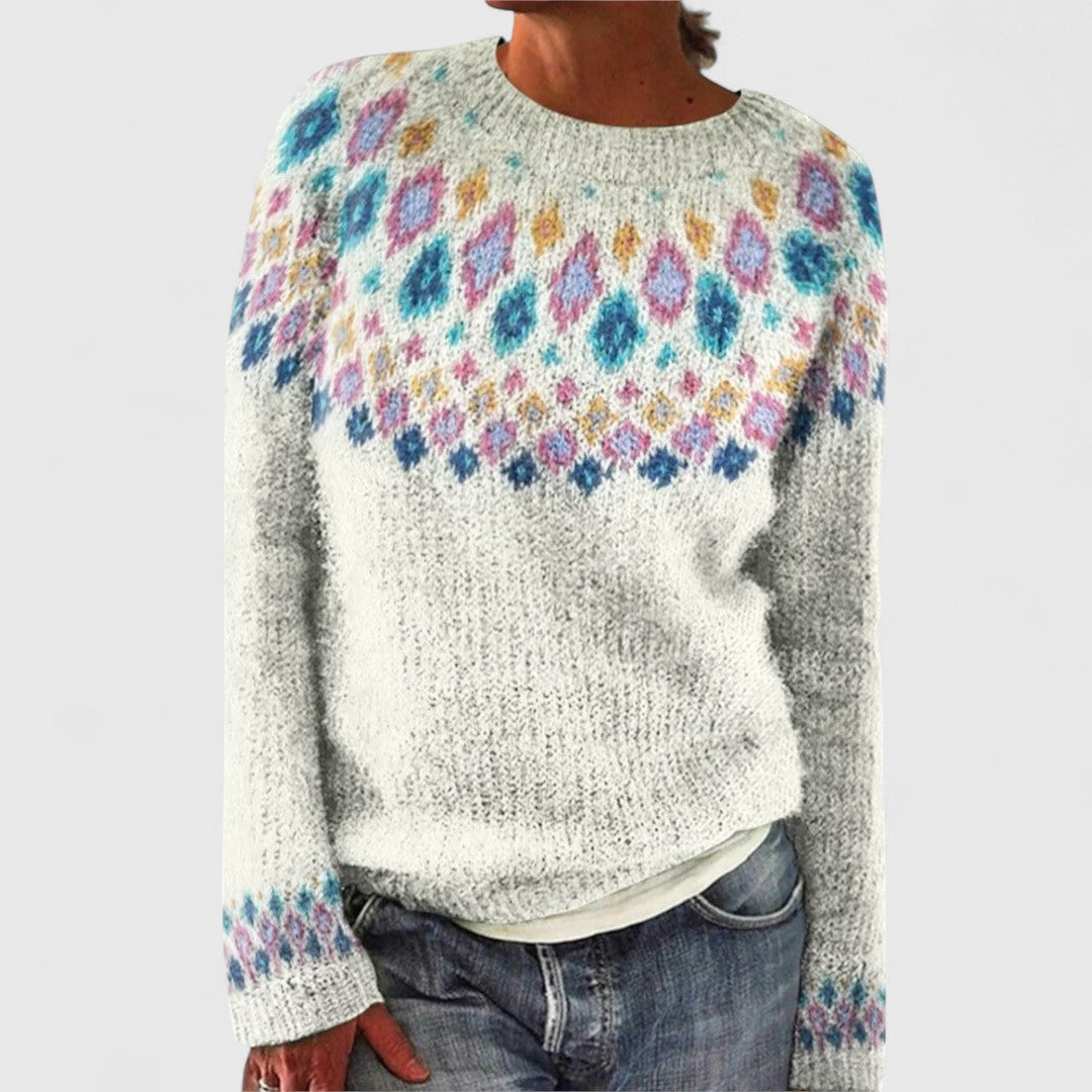 Mary - Pull en tricot scandinave rétro