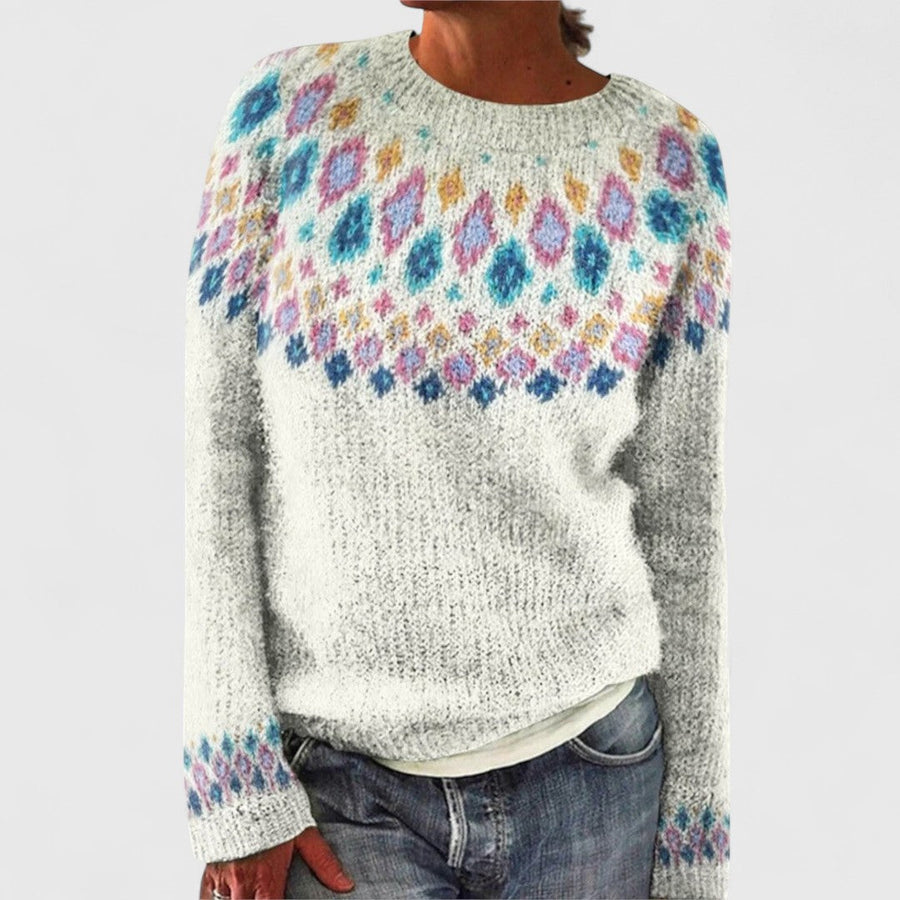 Mary - Pull en tricot scandinave rétro