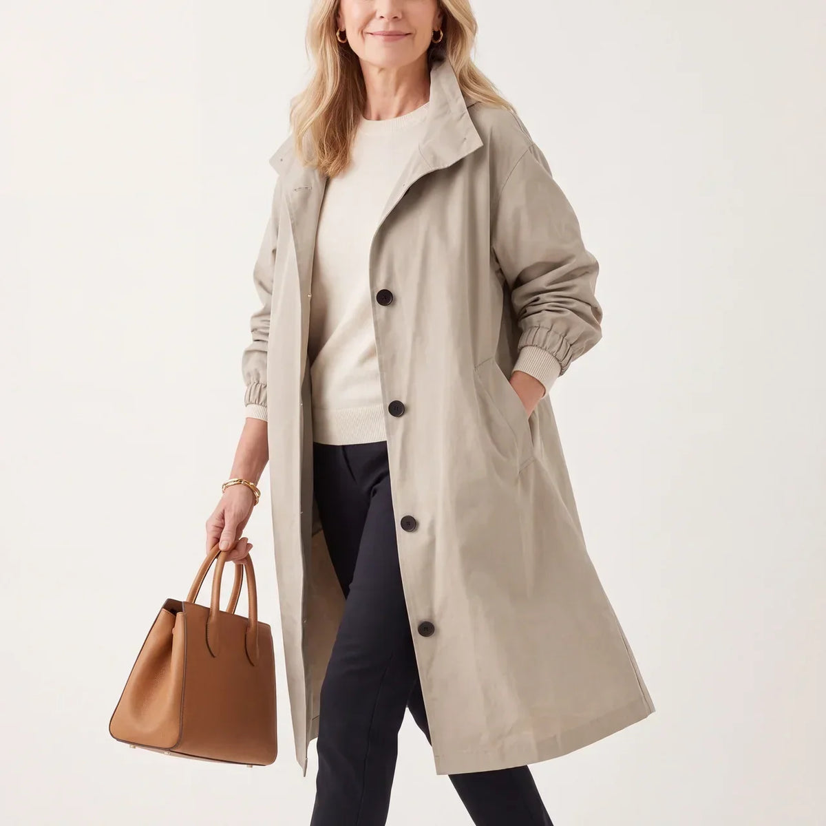 Gisèle™ | Trench à Capuche Élégant & Confort