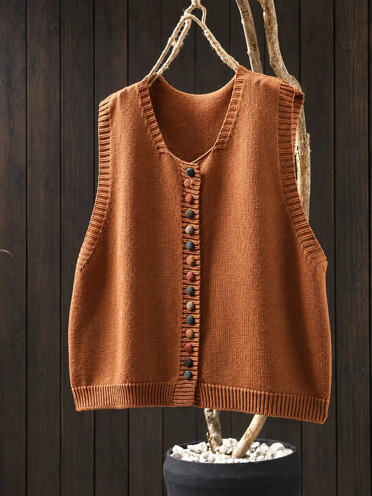 Shirley | Gilet Tricot Élégance Quotidienne