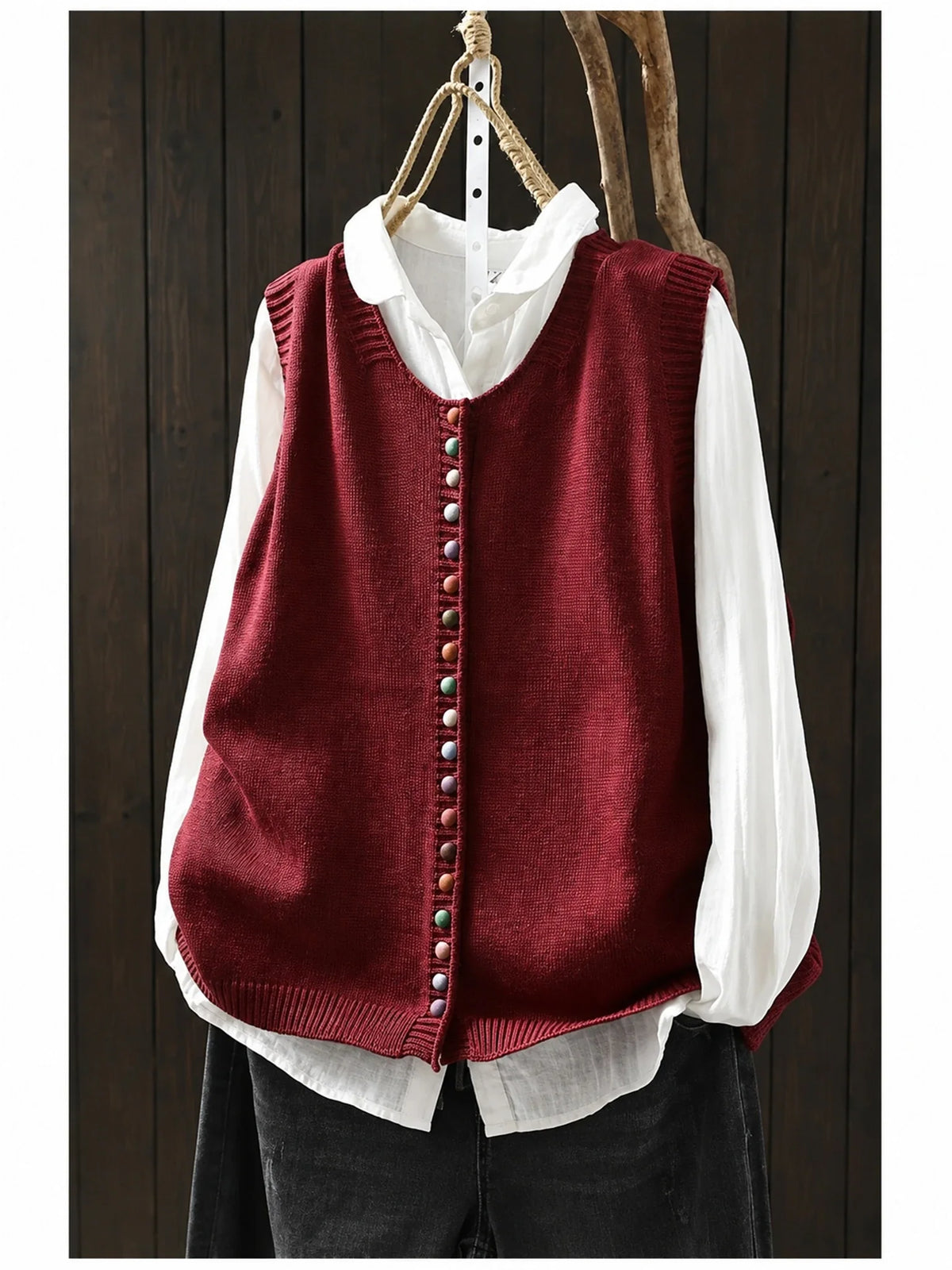 Shirley | Gilet Tricot Élégance Quotidienne