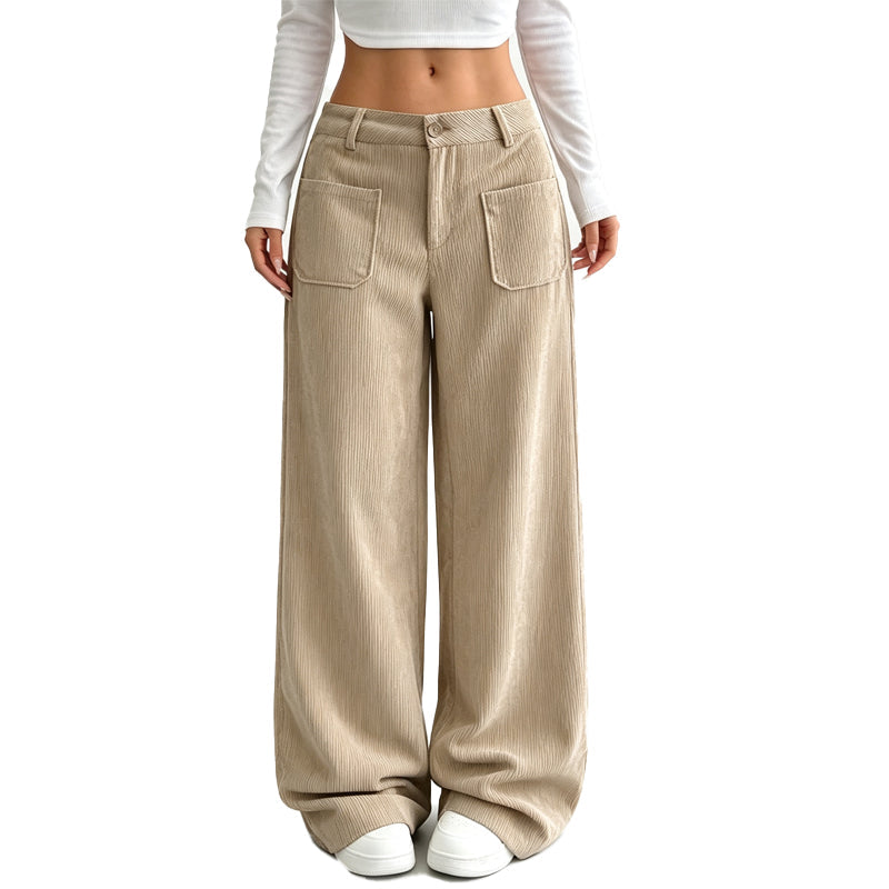 Wide-leg women's trousers with a comfortable, relaxed fit
