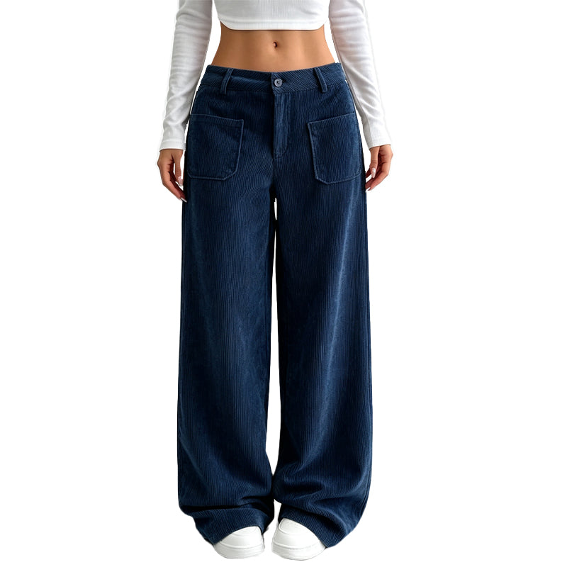 Wide-leg women's trousers with a comfortable, relaxed fit