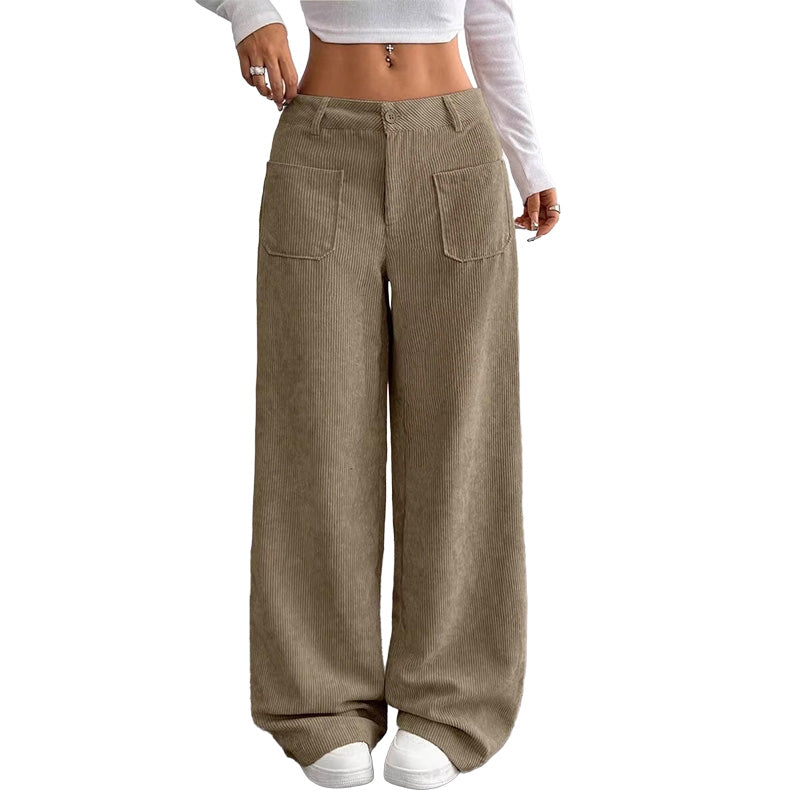 Wide-leg women's trousers with a comfortable, relaxed fit
